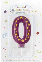 Candela di compleanno numero 0