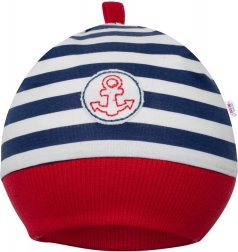 Cappellino da neonato in cotone New Baby Marine 6–9 mesi