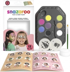 Set di colori Snazaroo per viso e corpo con stencil Unicorni e farfalle