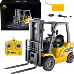 Carrello elevatore RC 1:10 in metallo giallo