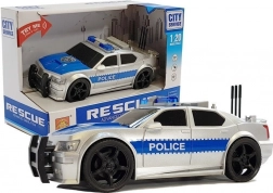 Auto della polizia a batteria 1:20 con luci e suoni, argento