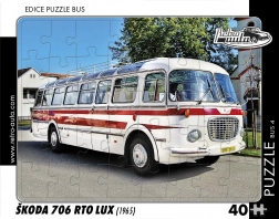 Puzzle autobus retrò Škoda 706 RTO LUX 40 pezzi
