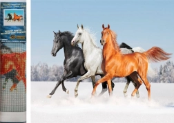 Pittura con diamanti Trio di cavalli 30x40cm