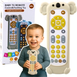 Telecomando interattivo per bambini con cover in silicone a forma di koala beige