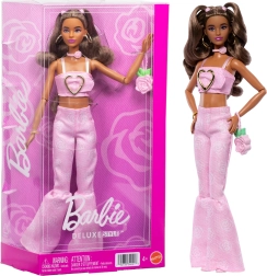 barbie deluxe style denim rosa – bambola alla moda con accessori