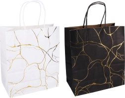 Borsa regalo kraft con stampa L 22 × 27 × 11 cm