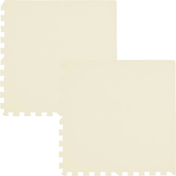 Tappetino in schiuma HUMBI 120 × 60 cm, grandi puzzle impermeabili, color crema, 2 pz