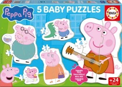Baby puzzle Peppa Pig 5in1 (2–5 pezzi)