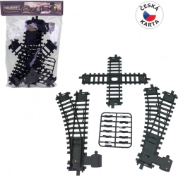 Set di binari per trenini 22 cm con incroci e scambi