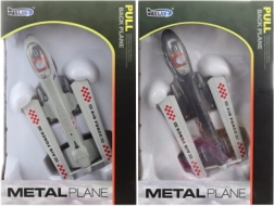 Aereo in metallo con retrocarica a batteria