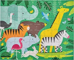 Puzzle jungle bifacciale 2 in 1, 49 pezzi PETIT COLLAGE