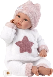 LLORENS New Born bambola parlante realistica con corpo morbido 36 cm