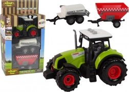 Grande trattore con luci LED e suoni - set di 2 macchine agricole