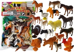 Grande set di 20 figurine di animali Farm Mat