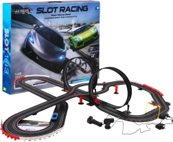 Pista da corsa per bambini di 10 metri 6+ con luci e due macchinine 1:43