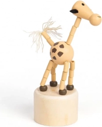 Animali da schiacciare in legno Safari Giraffa di Bigjigs Toys