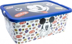 Scatola portaoggetti in plastica 13 l MICKEY con coperchio