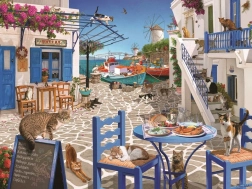 Puzzle Gatti a Mykonos RAVENSBURGER 1500 pezzi