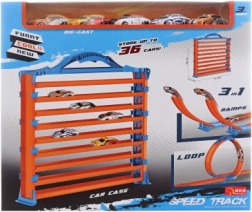 Pista 3 in 1 con macchinine e garage