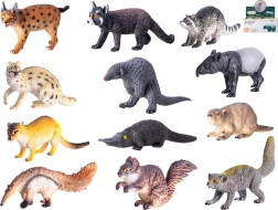Set di figurine in plastica di animali dei boschi 13–16 cm, 12 pezzi