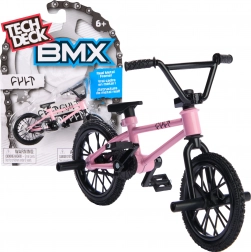 Tech Deck finger bike BMX CULT rosa con adesivi