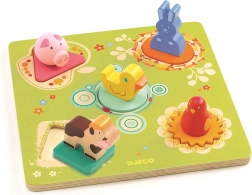 Djeco in fattoria – puzzle ad incastro in legno per i più piccoli