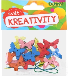 Set Creativo Farfalle in Legno con Spago