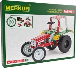 Set di costruzioni in metallo agricolo Merkur, 341 pezzi