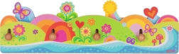 Attaccapanni da parete Flower power Goki