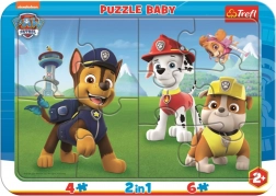 Baby puzzle PAW PATROL felice 2 in 1, 10 pezzi