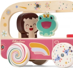 Lilliputiens autobus in legno da traino Unicorno Lena