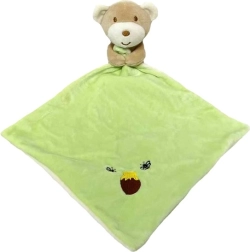 Doudou orsetto verde 25 × 25 cm