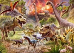 Puzzle con motivo di dinosauri Ravensburger 60 pezzi