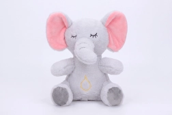Elefante di peluche che respira con effetti luminosi e sonori 30 cm