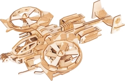 Puzzle 3D in legno - Elicottero da combattimento