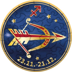 Curiosi puzzle rotondo zodiaco Sagittario 33 pezzi