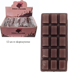 Gadget antistress da schiacciare a forma di tavoletta di cioccolato fondente