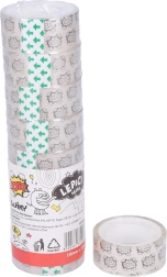 Nastro adesivo trasparente 18 mm x 10 m, 8 pz