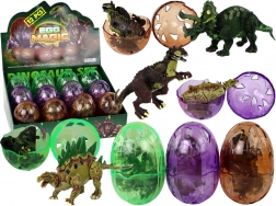 Uovo di dinosauro con figurina 9 cm, 3 colori