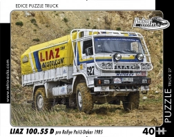 Puzzle auto retrò Truck LIAZ 100.55 D Rallye Parigi–Dakar (1985) 40 pezzi