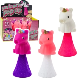 Unicorno saltellante a molla 10 cm – mix di colori