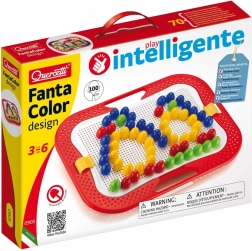 Mosaico QUERCETTI Fanta Color Design – set creativo con pegboard per bambini