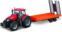 Bburago farm trattore con rimorchio 10 cm – CASE IH Optum CVX 300 con semirimorchio ribassato