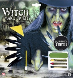 set da strega con trucco e accessori
