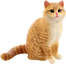 Figurina di gatto in plastica