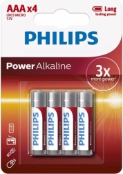 Batterie Philips Power Alkaline AAA 4 pz