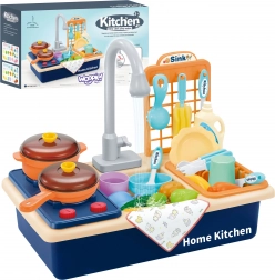 Cucina giocattolo per bambini 2 in 1 con lavello