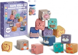 WOOPIE cubi sensoriali e puzzle per bambini animali 12 pz