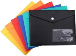 Cartellina con bottone a pressione 22 × 17 cm