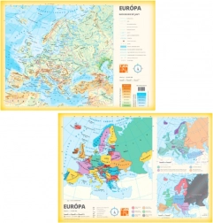 Mappa dell'Europa A3 – cartacea bifacciale